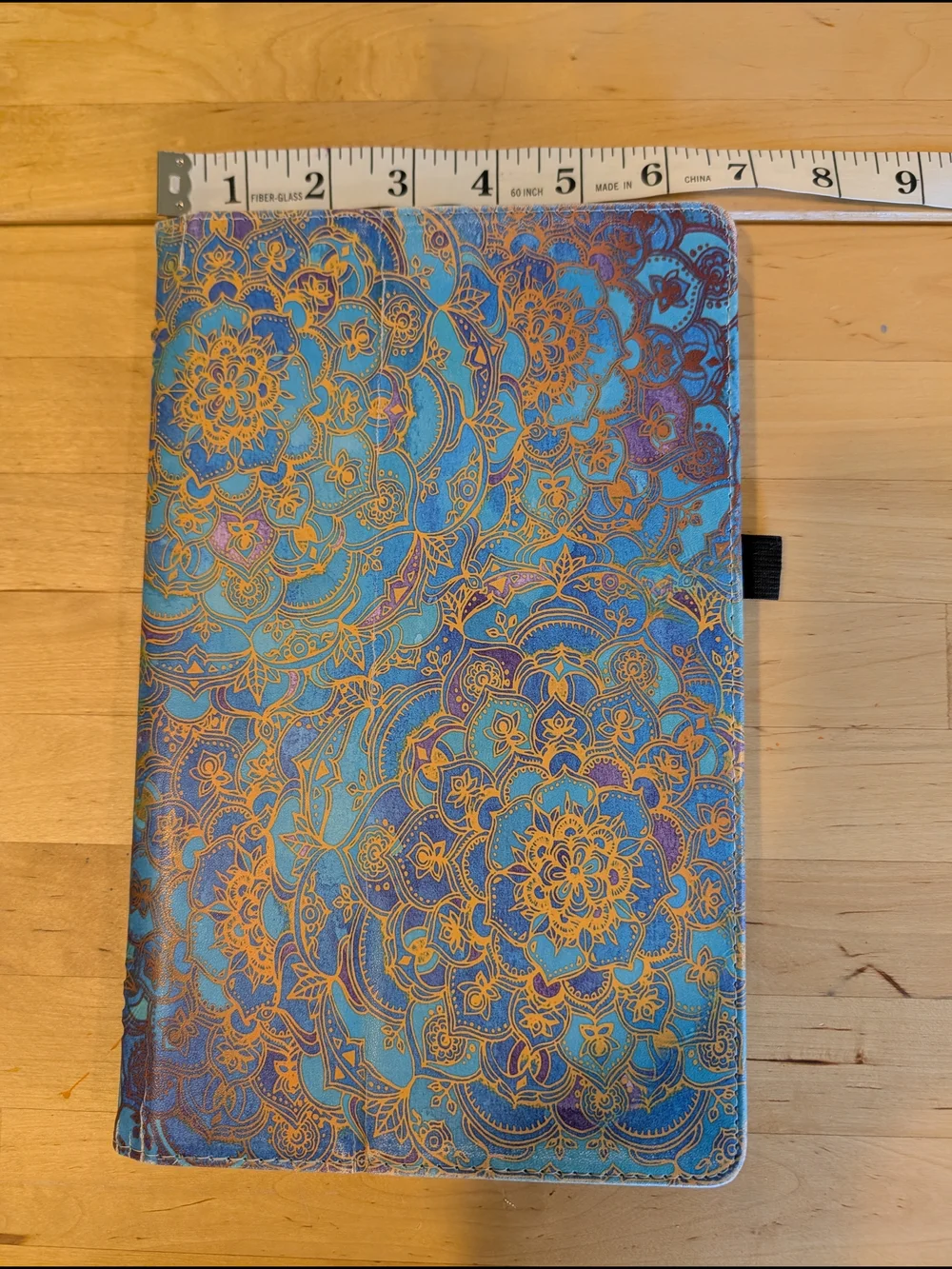 Blue Floral Mandala Tablet Folio Case for Amazon Fire HD 10